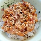 納豆の食べ方-酒粕＆高菜♪